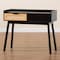 Baxton Studio Kalani MidCentury  Espresso Brown and Natural Brown Finished Wood  Console Table 220-12373-ZORO - alternate 7